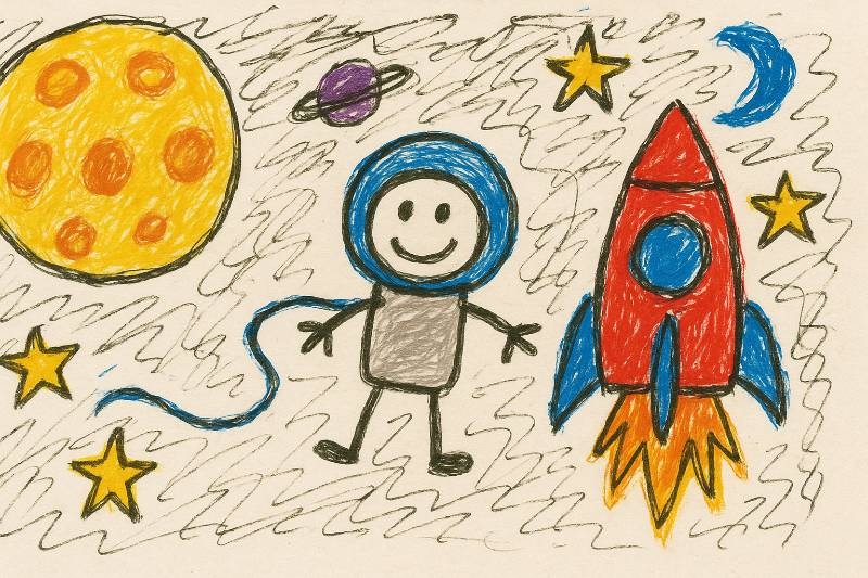 Astro in Magical Space